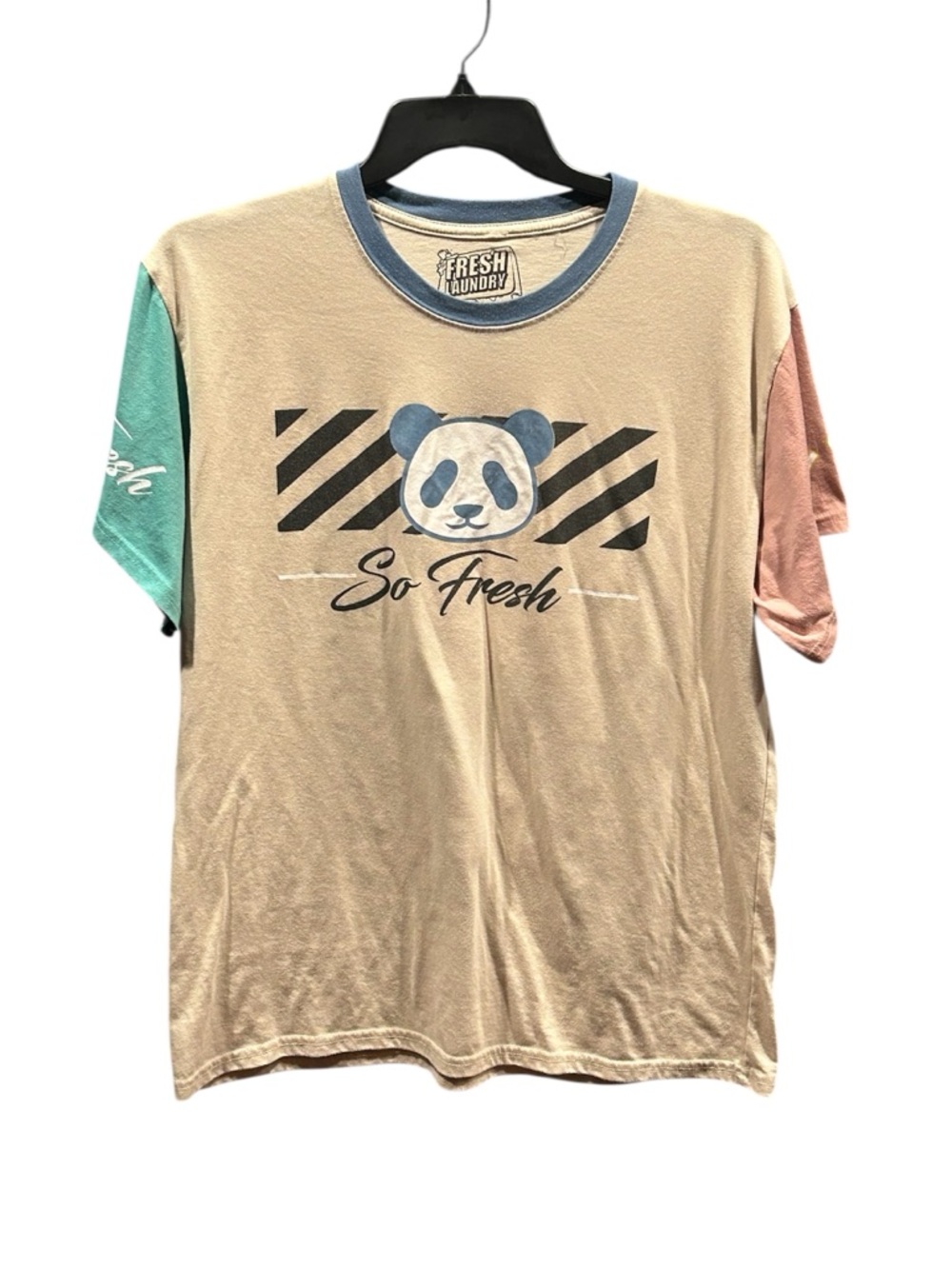 Fresh Laundry Graphic T-Shirt Size XL Stay Fresh Panda Dab